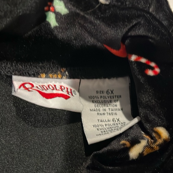 Rudolph the red nosed reindeer pajamas set 6x EUC - Picture 4 of 6